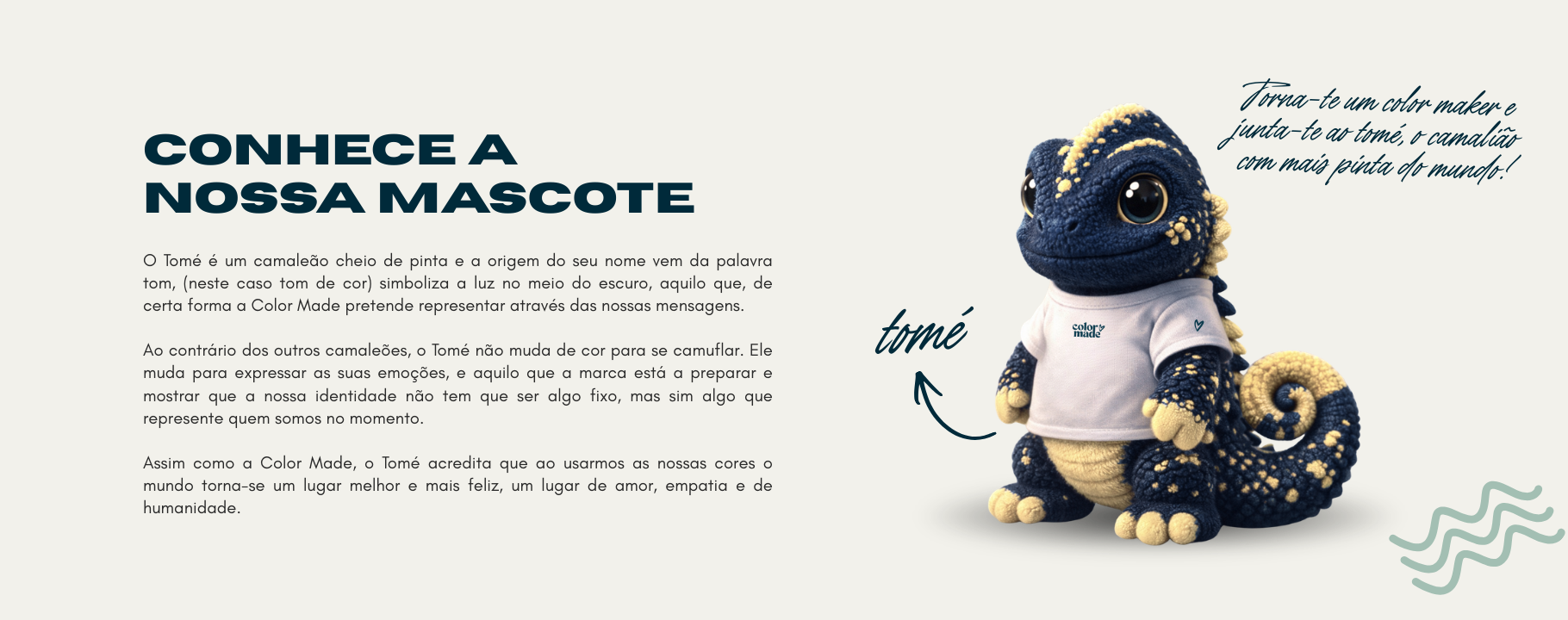 Conhece a nossa mascote — Tomé